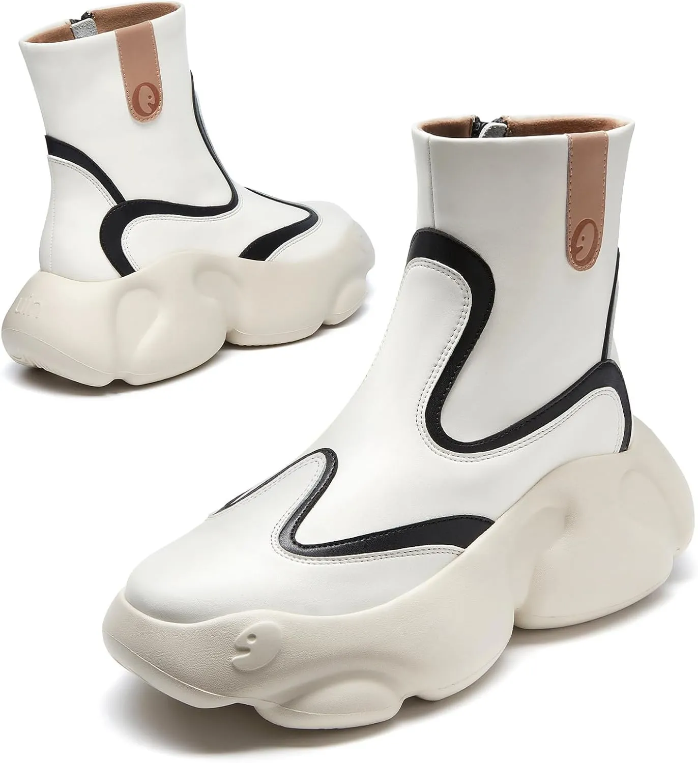 UIN Women's Boots Platform Chunky Fashion Walking Shoes Zarautz