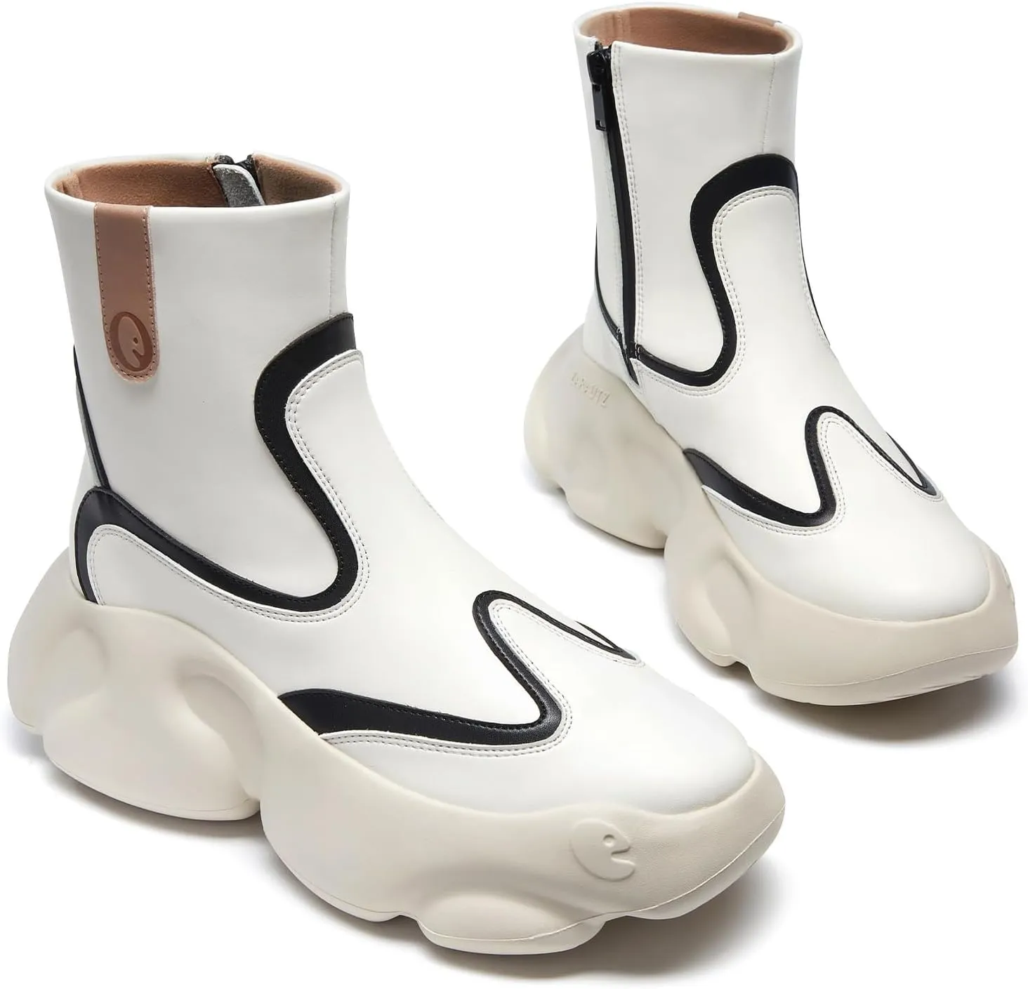 UIN Women's Boots Platform Chunky Fashion Walking Shoes Zarautz