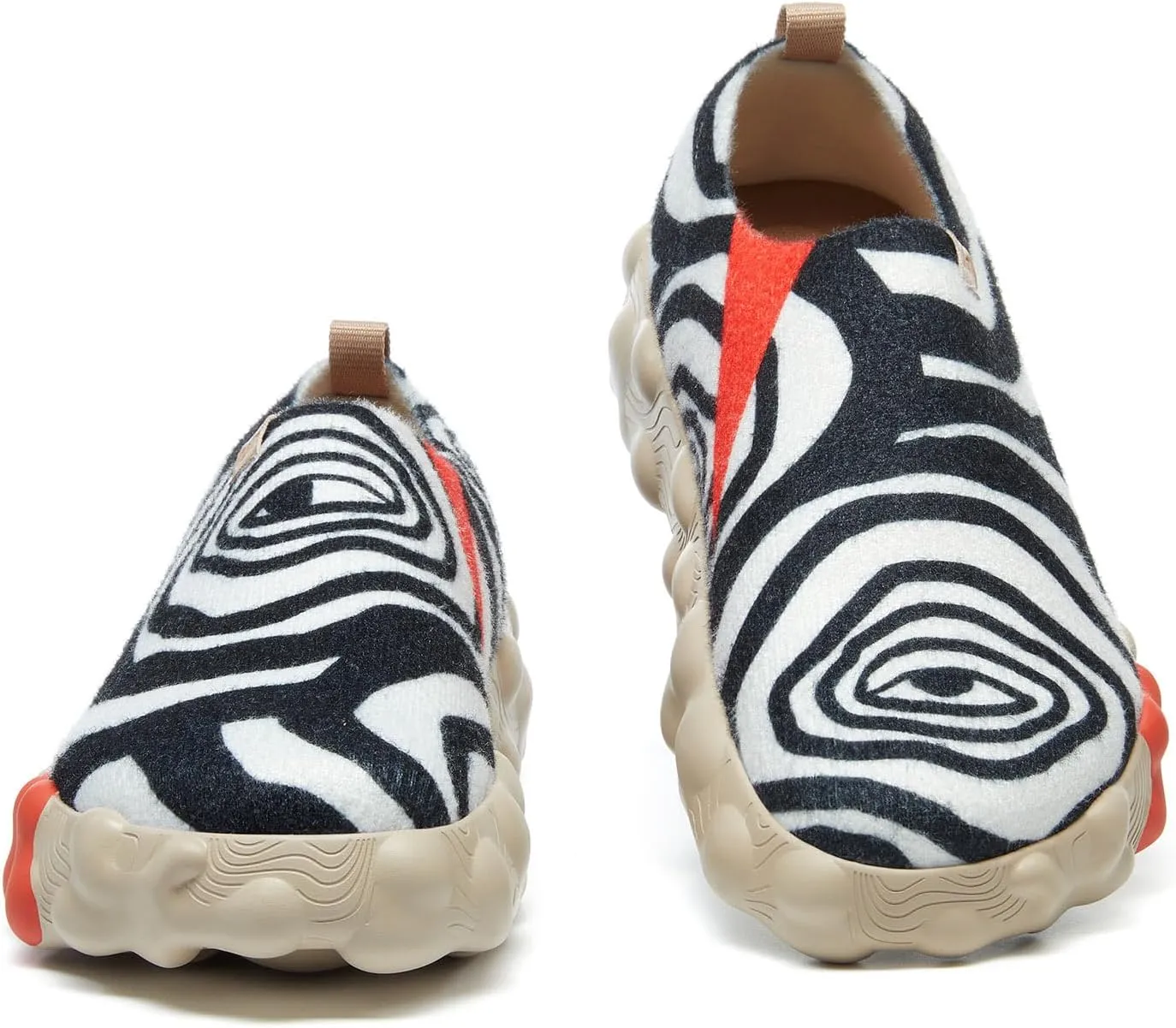 UIN Women's Fashion Sneakers Slip On Walking Art Travel Shoes Toledo Ⅵ Rainbow Crush 2