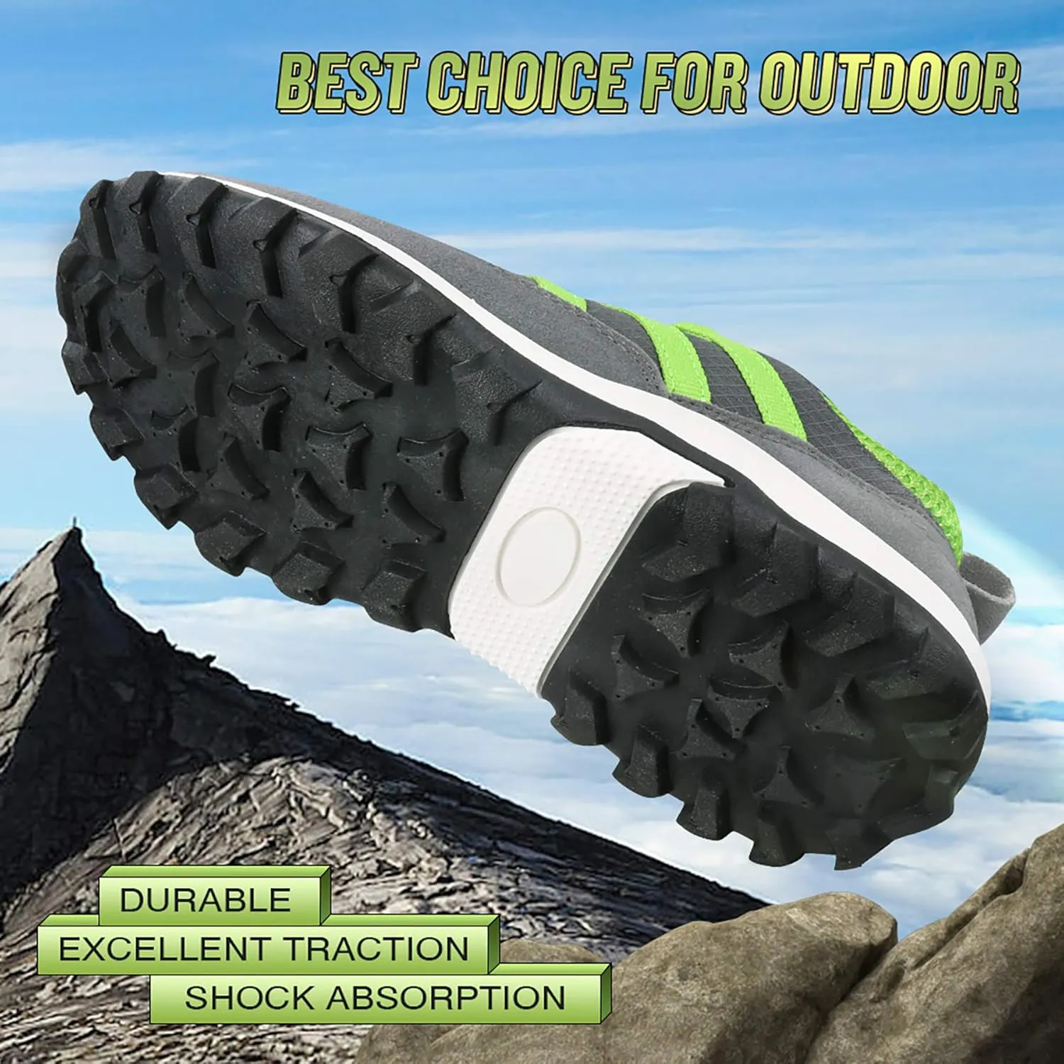 UOVO Boys Sneakers - Boys Hiking Tennis Running Shoes - Kids Waterproof Athletic Outdoor Sneakers - Non-Slip Comfortable (Little/Big Boys)