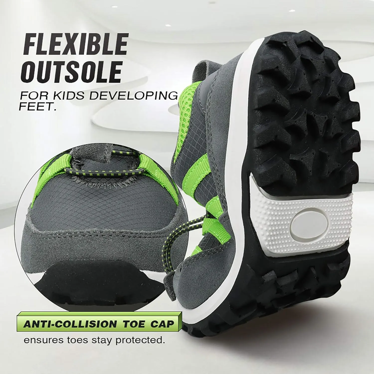 UOVO Boys Sneakers - Boys Hiking Tennis Running Shoes - Kids Waterproof Athletic Outdoor Sneakers - Non-Slip Comfortable (Little/Big Boys)