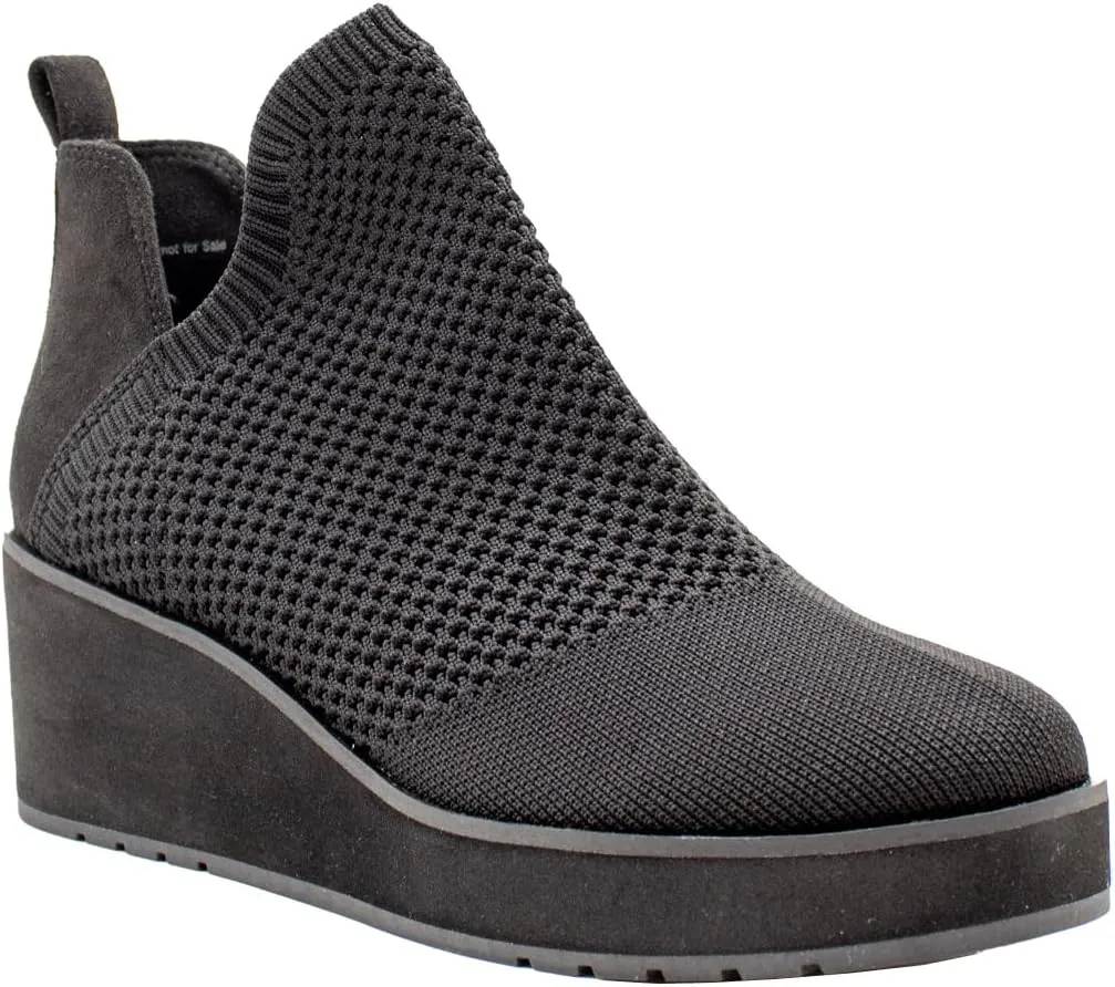 VOLATILE Womens Albright Round Toe Pull On Casual Boots - Black