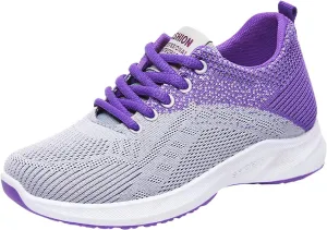 Walking Sneakers for Women Wide Width Road Running Extra Sneakers Arch Support Gym Lightweight Breathable Shoes