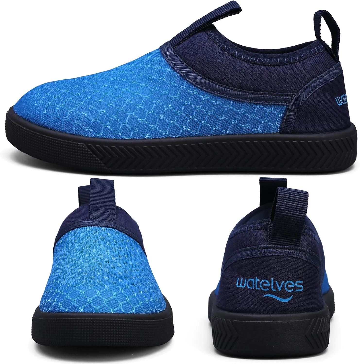 WateLves Toddler Water Shoes Kids Boys and Girls - Quick-Dry Multi-Purpose Casual Water Sneakers Slip On with Drainage Holes for Swim Walking Beach Vacation Essentials