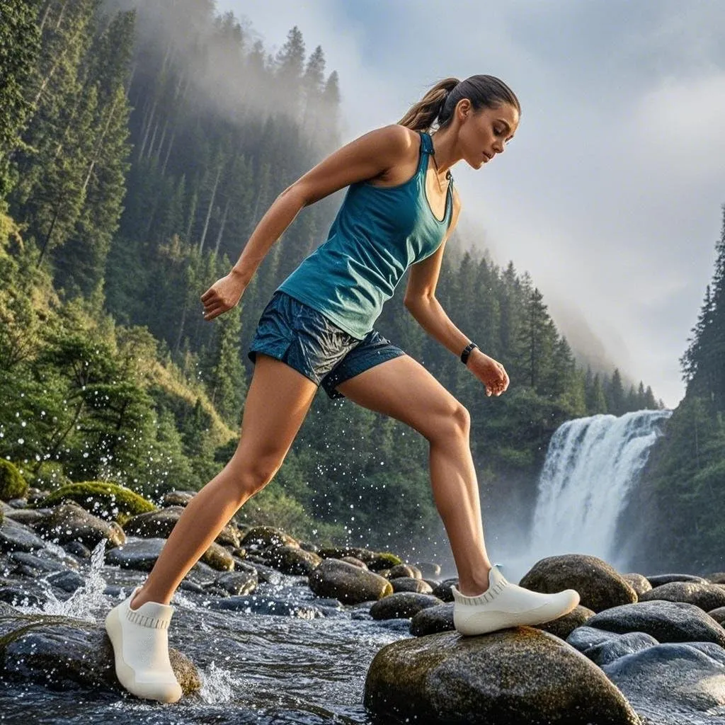 Water Shoes for Women Quick Dry Lightweight Breathable Outdoor Aqua Sports Sneakers Barefoot Yoga Surf Beach Walking Running Hiking Bullet Points