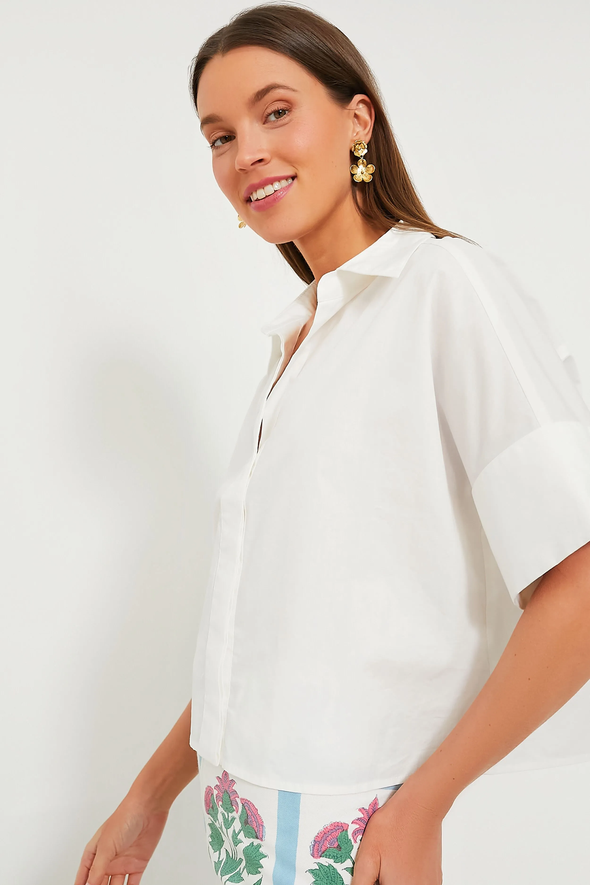 White Cotton Preston Shirt