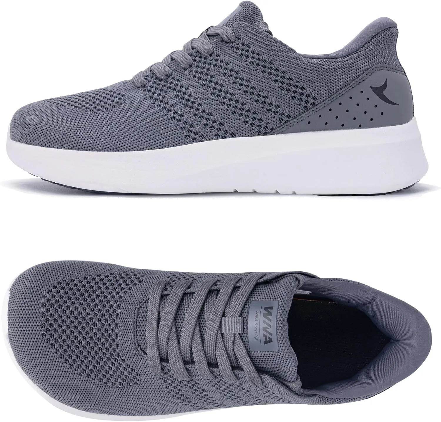 Wide Toe Box Shoes for Men Tennis Walking Sneakers with Arch Support Zero Drop Minimalist Design US 8-12