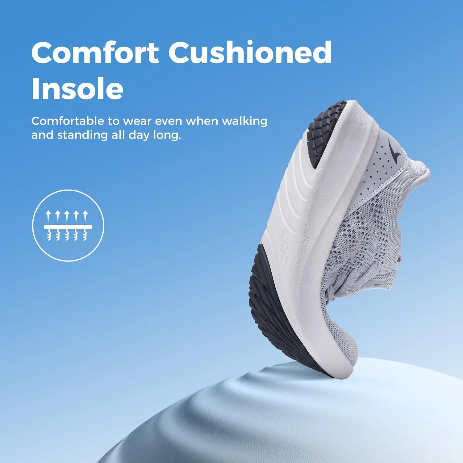 Wide Toe Box Shoes for Men Tennis Walking Sneakers with Arch Support Zero Drop Minimalist Design US 8-12