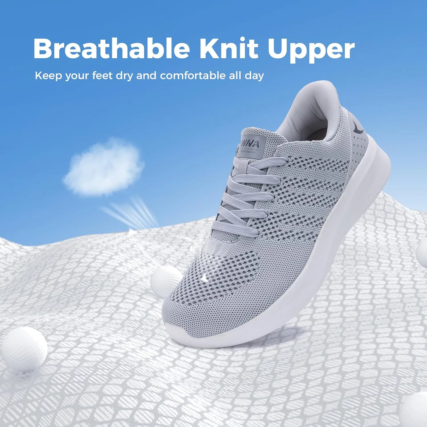 Wide Toe Box Shoes for Men Tennis Walking Sneakers with Arch Support Zero Drop Minimalist Design US 8-12