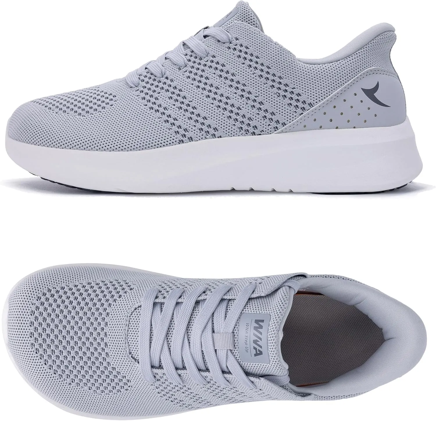 Wide Toe Box Shoes for Men Tennis Walking Sneakers with Arch Support Zero Drop Minimalist Design US 8-12