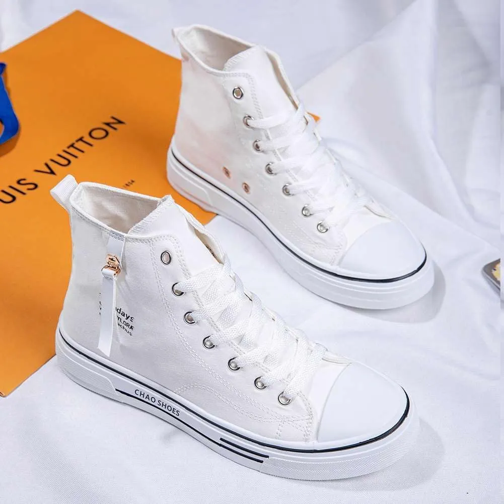 WILTENA Men's Fashion High Top Street Canvas Sneakers Boy's Casual Outdoor Youth Shoes