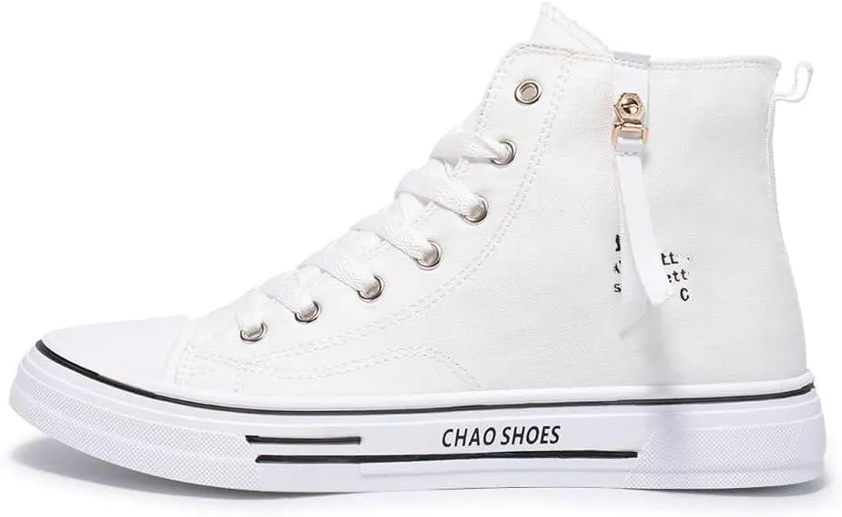 WILTENA Men's Fashion High Top Street Canvas Sneakers Boy's Casual Outdoor Youth Shoes