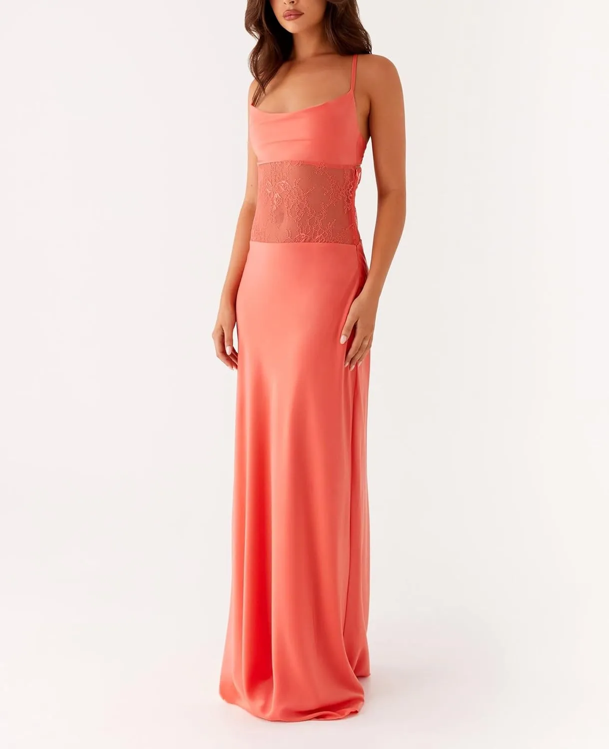 Women Y2K Floral Long Cami Dress Backless Slip Bodycon Dress Sexy Spaghetti Strap Maxi Dresses Summer Beachwear