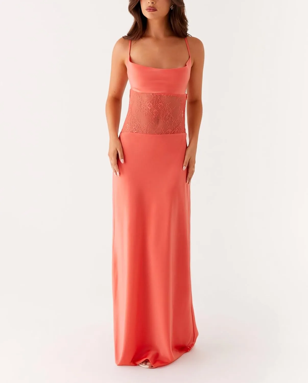 Women Y2K Floral Long Cami Dress Backless Slip Bodycon Dress Sexy Spaghetti Strap Maxi Dresses Summer Beachwear