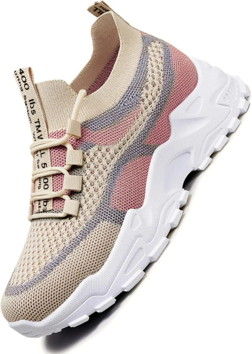 Women’s Casual Sneakers Slip-Resistant Lightweight Breathable Shoes for Walking, Gym, Travel | Flexible Sock Design with Abrasion-Resistant Sole