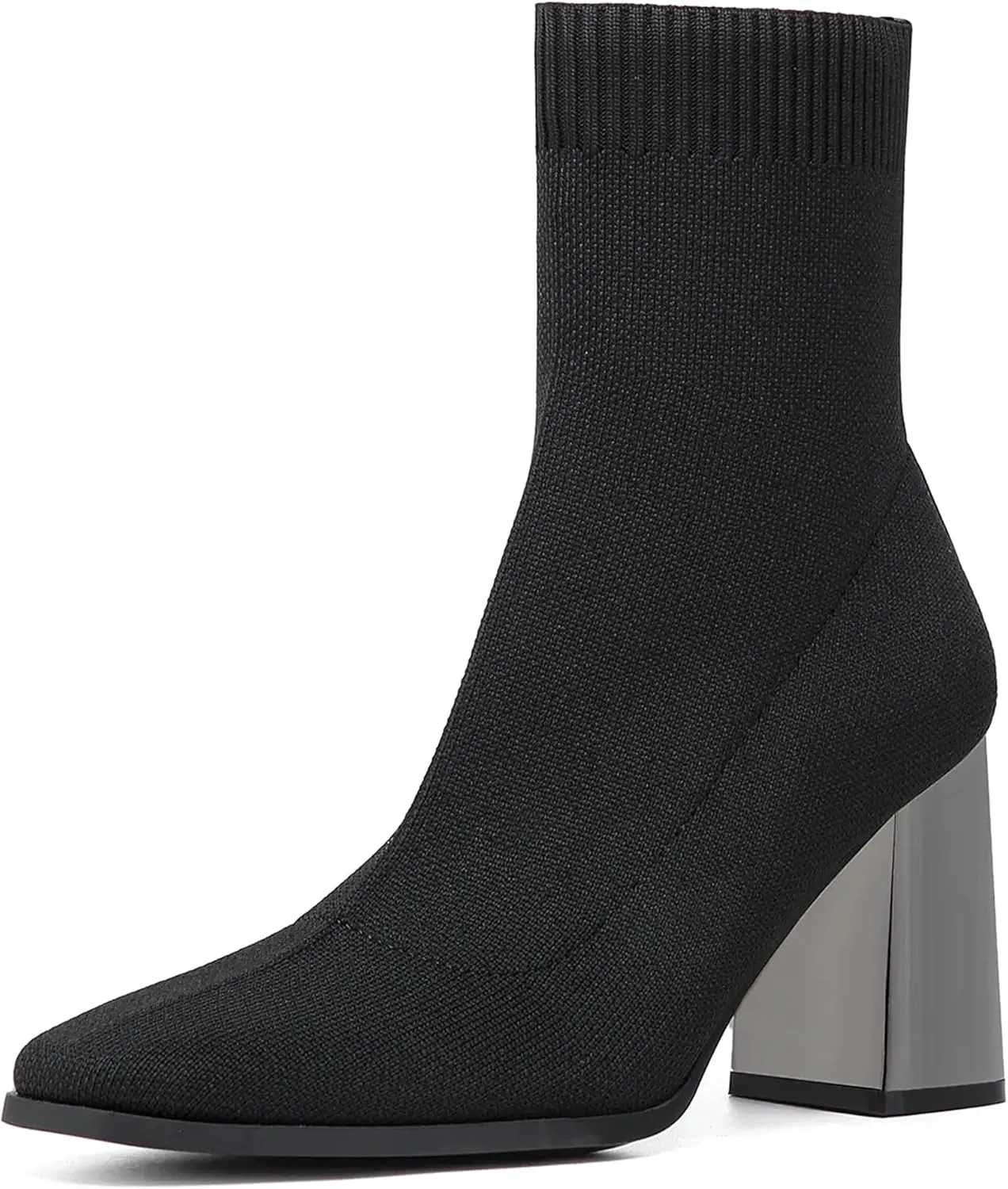 Women's Commute Square Toe Chunky Heeled Ankle Boots