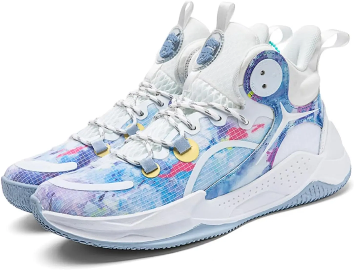 Womens High Top Fashion Graffiti Basketball Shoes Fashion Breathable Non-Slip Sneakers Comfortable Outdoor Running Training Sport Shoes