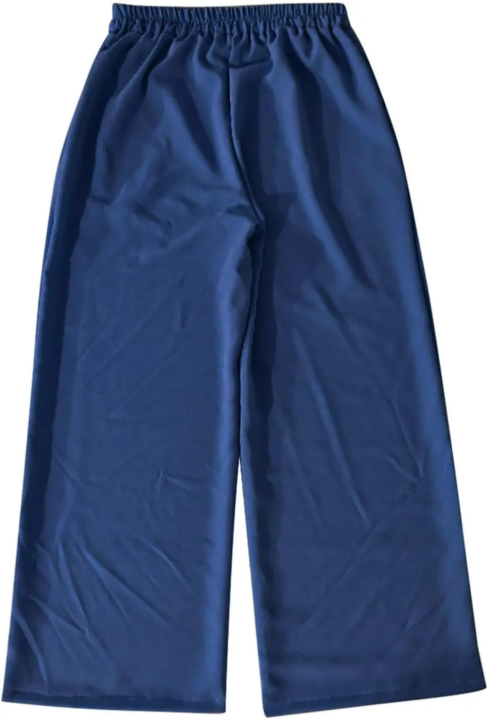 Women's High-Waisted Wide-Leg Pants Various Occasion Casual Trouser Stretchy Waist Office Regular Elegant Lounge Pant