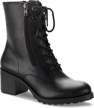 Womens Sheilaa Combat & Lace-Up Boots Black 9.5 Medium (B,M)