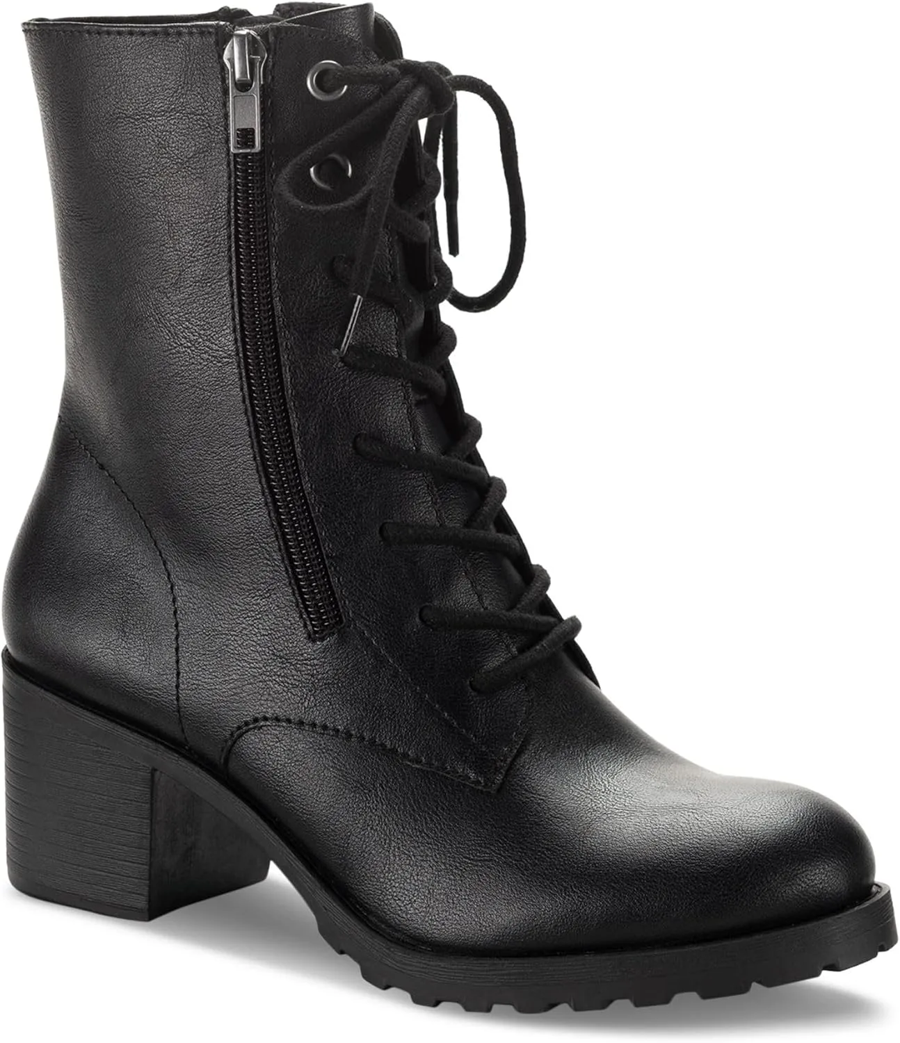 Womens Sheilaa Combat & Lace-Up Boots Black 9.5 Medium (B,M)