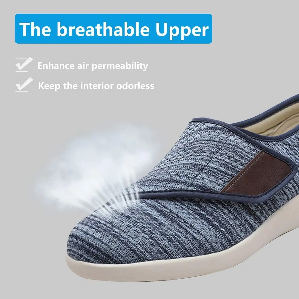 Women's Walking Shoes with Arch Support, Diabetic Shoes Adjustable Closure, Extra Wide Widths Orthopedic Walking Sneakers Diabetic Bunions for Extra Cushioning and Pain Relief