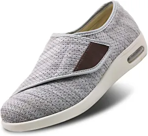 Women's Walking Shoes with Arch Support, Diabetic Shoes Adjustable Closure, Extra Wide Widths Orthopedic Walking Sneakers Diabetic Bunions for Extra Cushioning and Pain Relief