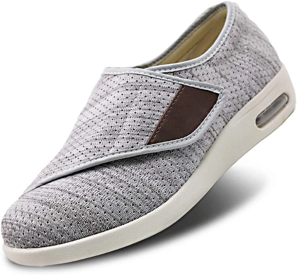 Women's Walking Shoes with Arch Support, Diabetic Shoes Adjustable Closure, Extra Wide Widths Orthopedic Walking Sneakers Diabetic Bunions for Extra Cushioning and Pain Relief