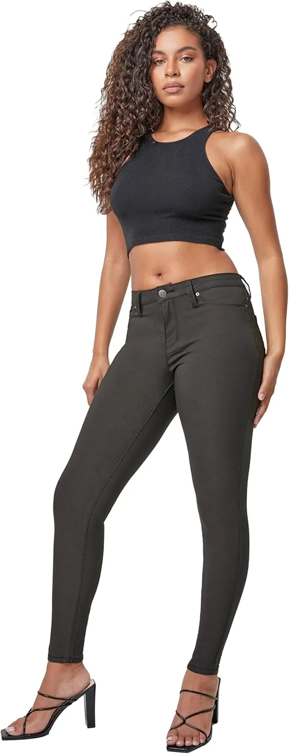 YMI Women's Hyperstretch Midrise Skinny
