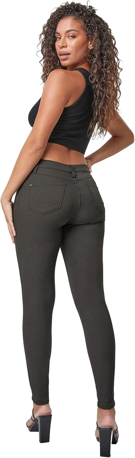 YMI Women's Hyperstretch Midrise Skinny