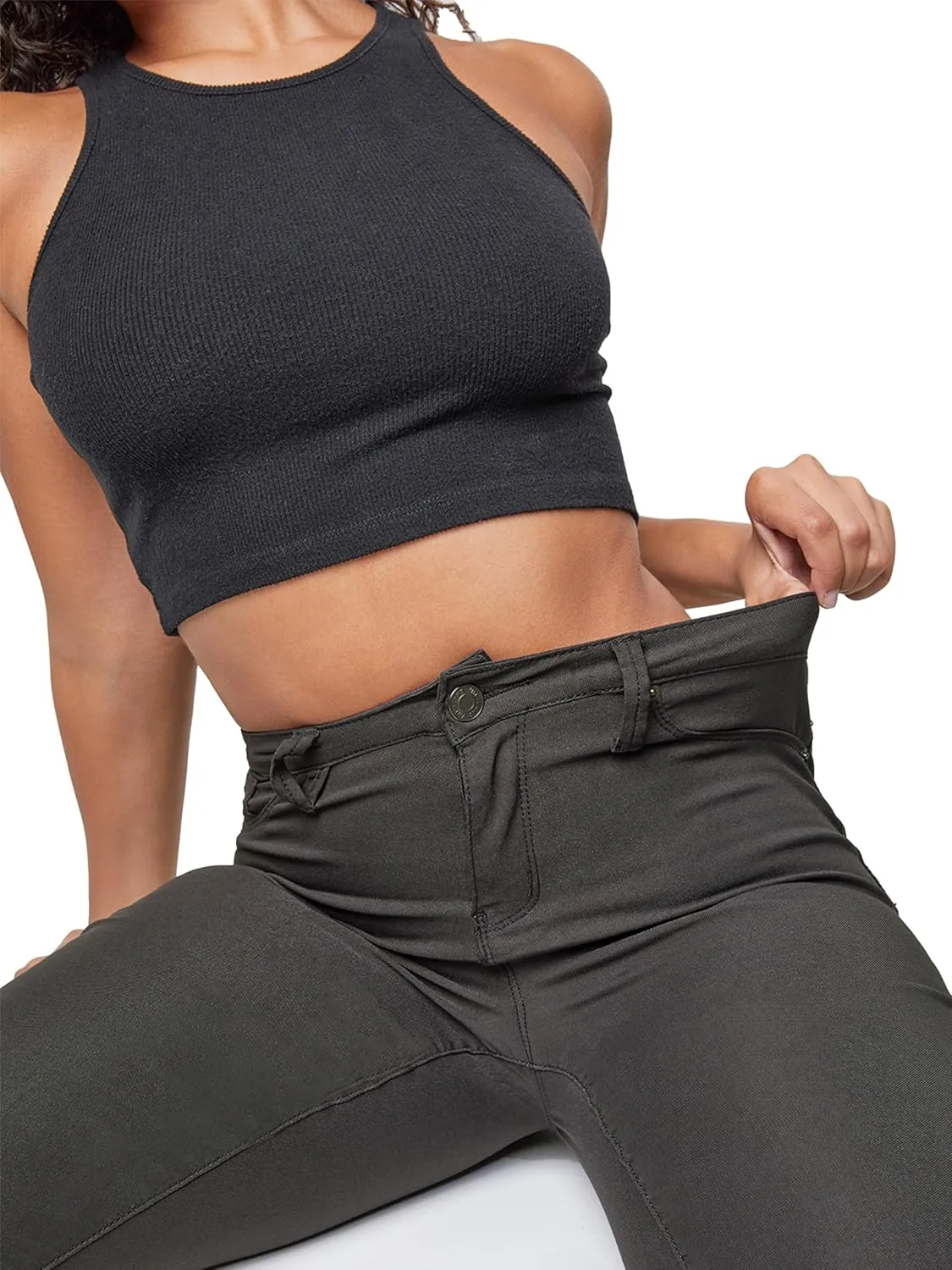 YMI Women's Hyperstretch Midrise Skinny