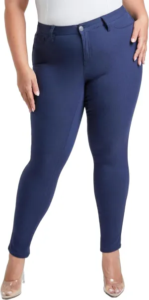 YMI Women's Hyperstretch Skinny Work Casual Mid-Rise Pants-P748931am