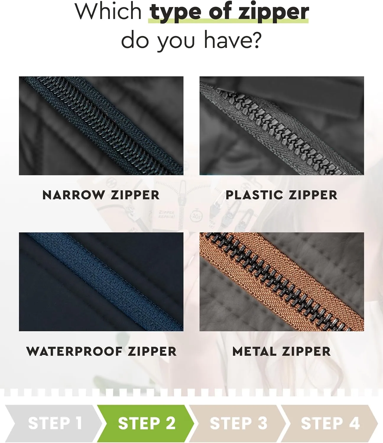 ZlideOn Zipper Pull Replacement - 7pcs, Black, Large - Instant Zipper Replacement Slider Multipack